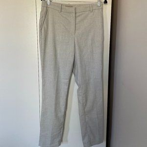 Women's White/Light Gray Heather H&M Slacks, size 6